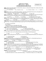 KIỂM TRA 45 PHÚT MÔN VẬT LÝ - MÃ ĐỀ: 213 docx