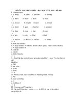 ĐỀ ÔN THI TỐT NGHIỆP - ĐẠI HỌC NĂM 2011 – ĐỀ 004 docx