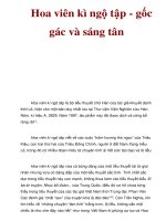 Hoa viên kì ngộ tập - gốc gác và sáng tân docx