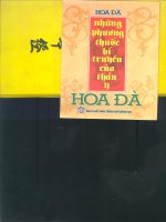 Nhưng phương thuốc bí truyền của thần y Hoa Đà part 1 pptx