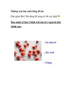 Những trái tim xinh bằng đồ ăn Đơn giản lắm! ppt