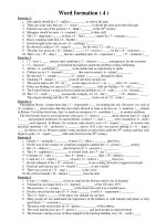 Word formation ( 4 ) pps