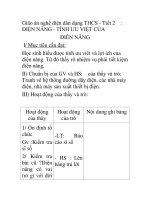 Giáo án nghề điện dân dụng THCS - Tiết 2 : ĐIỆN NĂNG - TÍNH ƯU VIỆT CỦA ĐIÊN NĂNG pot