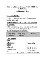 Giáo án nghề điện dân dụng THCS - TIẾT 88: KIỂM TRA pps