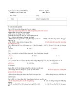 Kiểm tra 45 phút Môn: Vật Lí - Trường PTTH Lê Văn Linh pps