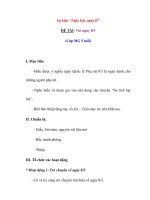 Sự kiện “Ngày hội, ngày lễ” ĐỀ TÀI: Vui ngày 8/3 pptx