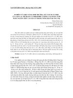 Báo cáo nghiên cứu khoa học: 