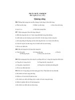 PHẦN TRẮC NGHIỆM ÔN TẬP LÝ 12 ( TT ) - Quang sóng pot