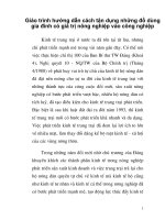 Giáo trình hướng dẫn cách tận dụng những đồ dùng gia đình có giá trị nông nghiệp vào công nghiệp phần 1 docx