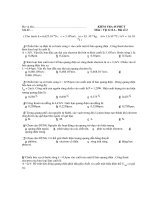 KIỂM TRA 45 PHÚT MÔN VẬT LÝ 12A - ĐỀ 1 docx