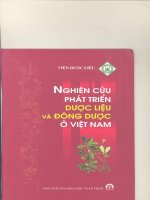 Nghiên cứu phát triển dược liệu và đông dược ở Việt Nam part 1 ppt