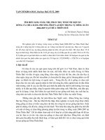 Báo cáo nghiên cứu khoa học: 