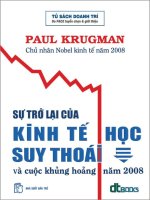 sự trở lại của kinh tế học suy thoái và cuộc khủng hoảng 2008 phần 1 doc