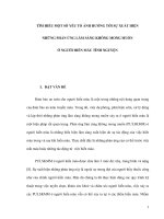 TÌM HIỂU MỘT SỐ YẾU TỐ ẢNH HƯỞNG TỚI SỰ XUẤT HIỆN pot