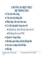 LÝ THUYẾT HỆ ĐIỀU HÀNH - CHƯƠNG 10 doc