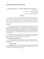 Báo cáo nghiên cứu khoa học: 