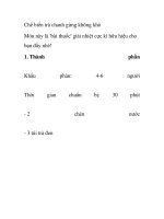 Chế biến trà chanh gừng không khó pptx