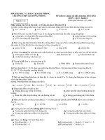 Đề kiểm tra khảo sát đầu năm học 2010-2011 MÔN : vật lí - Mã đề: 512 doc