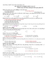 ĐỀ THI TỐT NGHIỆP MÔN VẬT LÝ - TRƯỜNG THPT NGUYỄN TRƯỜNG TỘ pot