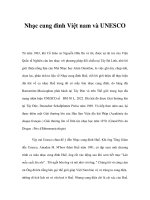 Nhạc cung đình Việt nam và UNESCO docx