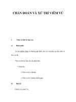 CHẨN ĐOÁN VÀ XỬ TRÍ VIÊM VÚ docx