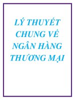 LÝ THUYẾT CHUNG VỀ NGÂN HÀNG THƯƠNG MẠI doc