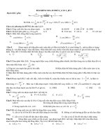 BÀI KIỂM TRA 45 PHÚT LẦN 2_Đề 2 docx