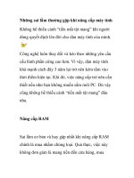 Những sai lầm thường gặp khi nâng cấp máy tính pdf