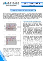 BÁO cáo PHÂN TÍCH tháng 8 2009 động thái giao dịch của nđt nước ngoài công ty cổ phần chứng khoán phố wall