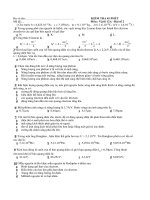 KIỂM TRA 45 PHÚT MÔN VẬT LÝ 12A - ĐỀ 3 docx