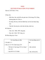 Giáo án lớp 4 môn TOÁN BÀI TOÁN VỀ ĐẠI LƯỢNG TỈ LỆ NGHỊCH potx