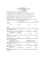 THI HỌC KÌ I MÔN: VẬT LÍ 12 BAN CƠ BẢN Mã đề 234 docx