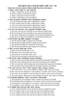 ĐỀ KIỂM TRA CUỐI KÌ MÔN ANH VĂN - N9 ppsx