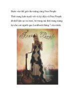 Bước vào thế giới thơ mộng cùng Free People pptx