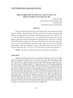 Báo cáo nghiên cứu khoa học: 