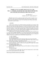 Báo cáo nghiên cứu khoa học: 