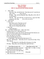 Giáo án âm nhạc lớp 1: Học hát bài: HOÀ BÌNH CHO BÉ ppsx