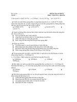 ĐỀ THI KIỂM TRA 45 PHÚT MÔN VẬT LÝ docx