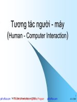 Tương tác người - máy (Human - Computer Interaction) - Phần 1 potx
