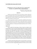 Báo cáo nghiên cứu khoa học: 