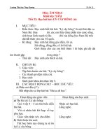 Giáo án âm nhạc lớp 5: Học bài hát: LÝ CÂY BÔNG (tiết 2) pps