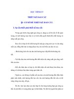 NGUYÊN LÝ CẮT - HỌC TRÌNH 4 THIẾT KẾ DAO CẮT - BÀI 1 ppt