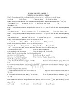 BÀI ÔN TẬP MÔN VẬT LÝ 12 CHƯƠNG 1: DAO ĐỘNG CƠ HỌC doc