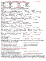 CÁC TEST LUYỆN THI TỐT NGHIỆP (2) docx