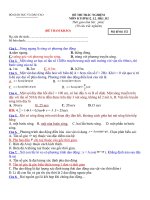 ĐỀ THAM KHẢO MÔN VẬT LÝ - Mã đề thi 132 pot