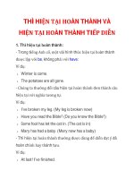 THÌ HIỆN TẠI HOÀN THÀNH VÀ HIỆN TẠI HOÀN THÀNH TIẾP DIỄN pptx