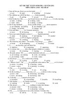 KỲ THI THỬ TUYỂN SINH ĐH – CĐ NĂM 2011 MÔN: TIẾNG ANH – MÃ ĐỀ 03 ppsx