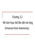 Nhập môn Cơ Sở Dữ Liệu - Chương 2 ( tiếp theo ) pps