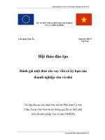 Thẩm định hồ sơ xin vay vốn trung và dài hạn của DNVVN doc