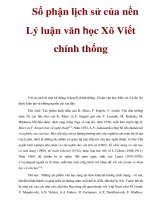 Số phận lịch sử của nền Lý luận văn học Xô Viết chính thống potx